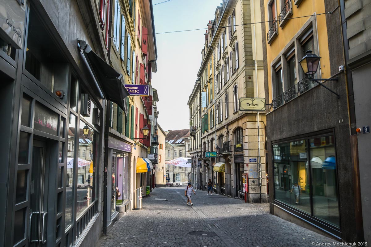 Торговая улица в Лозанне